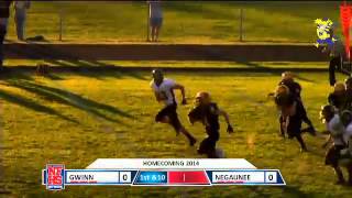 Austin Johnson Negaunee kickoff return [upl. by Ignaz]