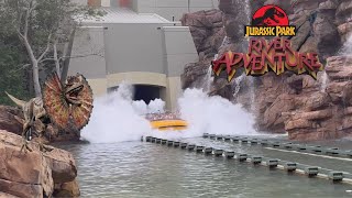 Jurassic Park River Adventure Islands of Adventure Universal Florida 4KPOV [upl. by Nastassia]