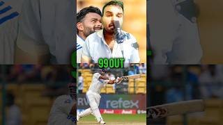 Rishabh pant out 99 run cricket ytshorts [upl. by Cressi251]