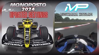 Monoposto 2024 UPDATED SETTINGS  MP Australia Hotlap [upl. by Eldora]