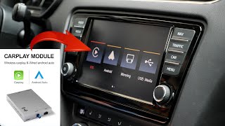 Install Carplay amp Android Auto Wireless Module EBILAEN for Skoda  VW Seat MIB 1 MIB 2 Octavia 3 [upl. by Gnat]