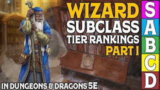 Wizard Subclass Tier Ranking Part 1 In Dungeons and Dragons 5e [upl. by Znarf466]