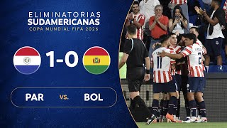 PARAGUAY vs BOLIVIA 10  RESUMEN  ELIMINATORIAS SUDAMERICANAS  FECHA 4 [upl. by Prinz]