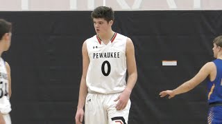 Wright State Commit Grant Basile Drops 39 vs New Berlin West [upl. by Maighdlin]