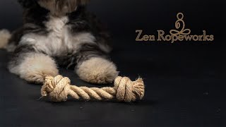 Rope dog chew toy [upl. by Aicilat]