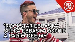 Sfera Ebbasta a Radio Deejay il mio look dalla pelliccia rosa agli occhiali a forma di cuore [upl. by Pollack]