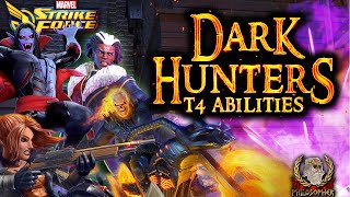 Dark Hunter Team Building Guide  T4s ISO and More  Infographic Below  Marvel Strike Force [upl. by Adelind26]