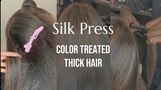 Silk Press Transformation How To Silk Press Natural Hair Hair Transformation [upl. by Ecinad]