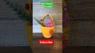 Mini Flower Basket handmade handcraft handmade artandcraft shorts shortvideo [upl. by Woody]