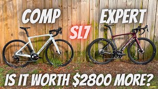 2022 SPECIALIZED TARMAC SL7 COMP vs EXPERT WHAT IS YOUR 2800 DOLLARS GETTING YOU [upl. by Leonanie]