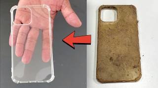 Smartphone Yellowish Cover Restoration  Cleaning of Mobile Transparent Pouch [upl. by Rehpotsyrk]