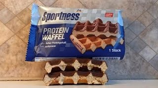 TasteTest DM Sportness Proteinwaffel [upl. by Ativoj]