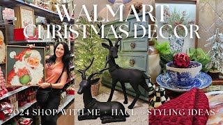 WALMART CHRISTMAS DÉCOR SHOPPING 2024 BudgetFriendly Holiday Decorations amp Haul [upl. by Eiddal]