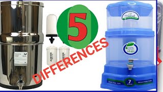 5 DIFFERENCE BETWEEN STEEL GRAVITY FILTER VS PLASTIC CERAMIC WATER FILTER [upl. by Link]