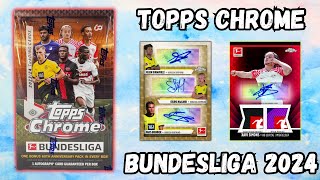 NEW Topps Chrome Bundesliga 202324 hobby box opening amp review [upl. by Phillipe]