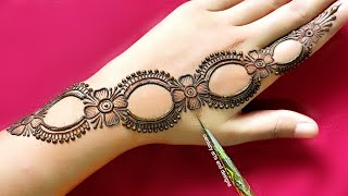 Very beautiful stylish back hand mehndi design  Easy latest mehndi design  Mehndi design  Mehndi [upl. by Rubinstein]