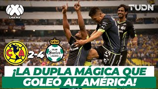 ¡Qué goleada El día que Oribe y Darwin bailaron al Ame  América 24 Santos  CL2014  TUDN [upl. by Elockcin]