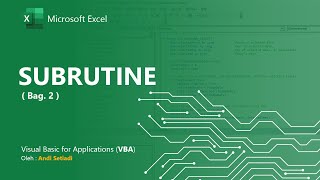 Materi VBA Dasar 15  Subrutine dengan Argument List atau Parameter dalam VBA [upl. by Ahcsropal]