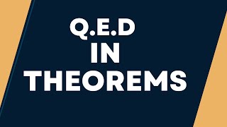 QED in Maths theorems Full Form  Definition [upl. by Lerraf]