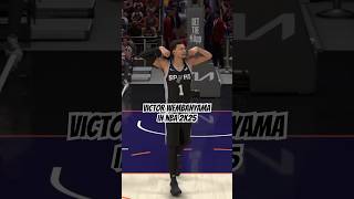 Victor Wembanyama in NBA 2K25 shorts gaming basketball [upl. by Bryner884]