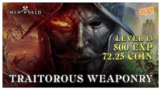 TRAITOROUS WEAPONRY QUEST  NEW WORLD GUIDE [upl. by Asiulairam]