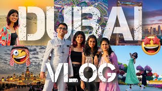 DUBAI FULL VLOG🔥✨  Global Village  Miracle Garden  Dubai Frame  Desert Safari  thejathangu😉 [upl. by Nadnarb990]