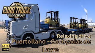 Scania  Euro Truck Simulator 2  Puertolanno  Cortiçadas de Lavre  Relaxing Drive  No Commentary [upl. by Ahcrop]