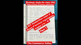 BST ch2 Forms of business organisation part 1👈🏻for class 11th shorts education [upl. by Ambros]