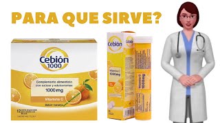 CEBION que es cebion y PARA QUE SIRVE cuando y COMO TOMAR cebion Acido ascorbico Vitamina C [upl. by Sparke]