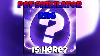 Pet Simulator RNG Game Drops Today Live Now [upl. by Teeter636]