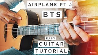 Airplane Pt 2 BTS Guitar Tutorial  Airplane Pt 2 Guitar  Guitar Lesson 536 [upl. by Goodhen]