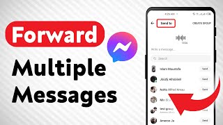 How to Forward Multiple Messages on Messenger Updated [upl. by Anidnamra]