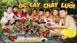 Tony  Lần Đầu Ăn Ốc Lắc Nướng Siêu Cay  Grilled Snails [upl. by Eineeuq588]