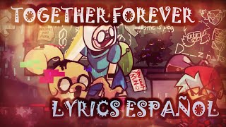 FNF X PIBBY  Together Forever  Lyrics Español  VS Finn y Jake glitch [upl. by Louanne]