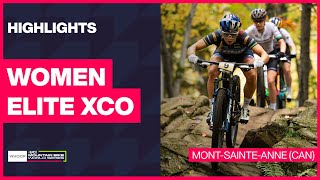 MontSainteAnne  Women Elite XCO Highlights  2024 WHOOP UCI Mountain Bike World Cup [upl. by Hadik520]