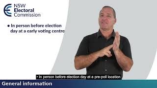 General information on the 2024 NSW Local Government election AUSLAN [upl. by Hayward965]