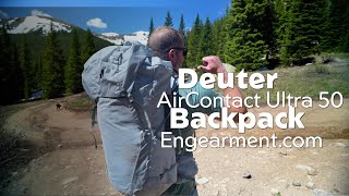 Deuter AirContact Ultra 50  5 Backpack Review  Lightweight and Packed with Features [upl. by Dnomasor405]