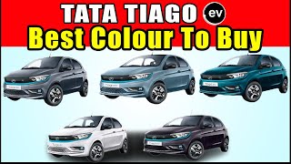 Tata Tiago EV Colours  Best Colur to buy inTATA TIAGO EV [upl. by Veta]