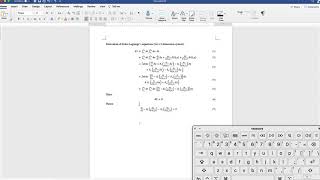 Create Automatic Numbered Equations in Word  Part 3 – Aligned Equations at quotquot [upl. by Wait]