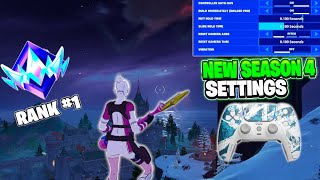 NEW BEST Controller SETTINGS  Sensitivity in Chapter 5 Season 4 ⚙️ 👑 Fortnite Gameplay [upl. by Cassell]