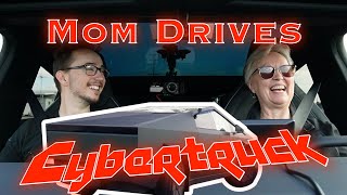 My Tesla Owner Mom Drives My Cybertruck [upl. by Eirrok240]