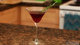 Pomegranate Rosemary Martini Recipe Healthy Cocktails Fit How To [upl. by Charie]