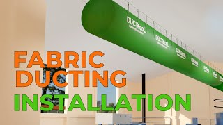 Installation Fabric Ducting Systems Duct Socks [upl. by Ominorej279]