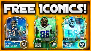 HOW TO GET FREE ICONIC PLAYERS UPDATED INSANE METHODS  Madden Mobile 24 [upl. by Annazus]