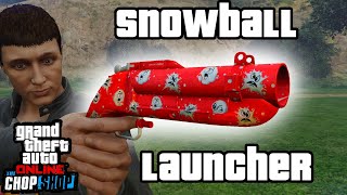 Snowball launcher early look  GTA Online  Chop Shop [upl. by Armando]