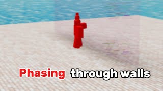 Clipping out of bounds in roblox games [upl. by Ashjian]