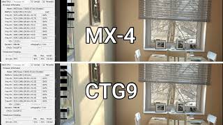 3 months used Arctic MX4 VS Maxtor CTG9 Temp Comparison [upl. by Delia]