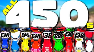 A SUPERCROSS SET UP FOR EVERY 450 IN MX BIKES [upl. by Emia]