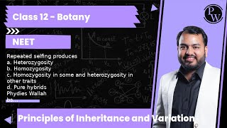 Repeated selfing produces a Heterozygosity b Homozygosity c Homozygosity in some and heterozyg [upl. by Bowne]