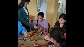 Training and workshop program Please Like and Share our Efforts handicrafts womenempowerment [upl. by Roede]